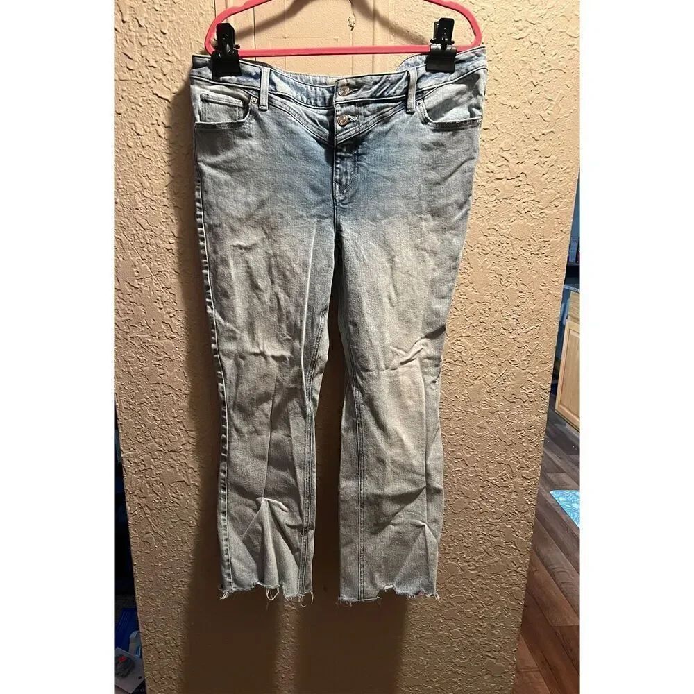 m Jeans By Maurices Light Colored Mid-Rise Kick Boot Ankle Jeans Woman’s Size 16